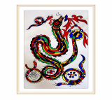 Snake Chinese Gouache Painting